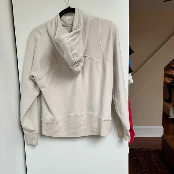 Women's lulu Scuba hoodie in Bone - Picture 4 of 7